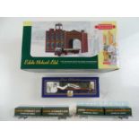 A LIMA OO gauge Class 20 diesel locomotive in Eddie Stobart livery together with a pair of
