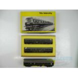 A TRIX OO gauge Class 124 Trans-Pennine diesel multiple unit 2-car set together with an additional