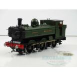 A kitbuilt Gauge 1 2-rail DC GWR class 57xx Pannier Tank 0-6-0T steam locomotive in Great Western