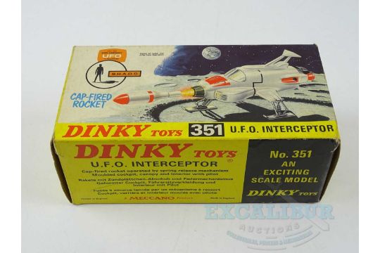 A DINKY 351 Gerry Anderson's 'UFO' Interceptor in metallic green with missile, pictorial card box - Image 9 of 11