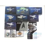 A collection of EAGLE MOSS STAR TREK Starships - seven special issue editions with the original