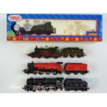 A group of OO gauge steam locos by various manufacturers to include a Thomas the Tank Engine variant
