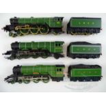 A group of HORNBY OO gauge Flying Scotsman locos comprising an original loco driven version (one