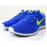 NIKE - Flyknit Lunar1+ Trainers - Game royal/ Volt blue tint - UK 7 / US 8 - New/ Unused / Boxed