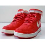 NIKE - Vandal High Supreme (VNTG) Trainers - Fusion red/Sail/Wolf grey - UK 7 / US 8 - New /