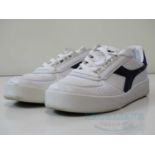 DIADORA - B.Elite L.III Trainers - White/Blue denim - UK 7 /US 7.5 - New / Unused / Boxed