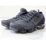 NIKE - Air Vapourmax Flyknit Trainers - Cool grey/Dark grey - UK 7 / US 9.5 - New/ Unused / Boxed