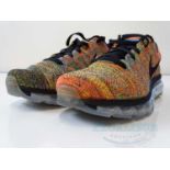 NIKE - Flyknit Max Trainers - Black/Chlk bl-hypr orng - UK 7 / US 9.5 - New / Unused / Boxed