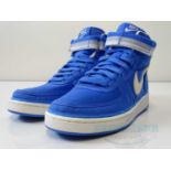 NIKE - Vandal High Supreme (VNTG) Trainers - Distance blue/Sail/Wolf grey - UK 7 / US 8 - New /