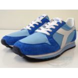 DIADORA - The Queen 70 II Trainers - Sky blue/Blue/White - UK 7/ US 7.5 - New / Unused / Boxed