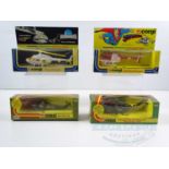 A mixed group of CORGI diecast helicopters including a Superman variant 929, a James Bond example