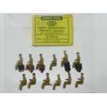 A DINKY 603 box of 12 Seated Army Personnel, Private - G in G box