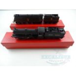 A pair of OO gauge kitbuilt brass/whitemetal steam locomotives comprising a class Q6 in BR black (