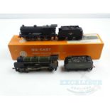 A pair of OO gauge kitbuilt steam locomotives comprising a Fowler class 7F in BR black (in