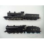 A pair of kit built OO gauge brass/whitemetal steam locomotives comprising an ex-CR Class 34 and a