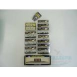 A group of N gauge figures and platforms by GRAHAM FARISH and WOODLAND SCENICS, ex-shop stock - VG