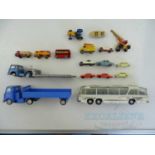 A mixed group of playworn diecast and other vehicles by MATCHBOX, DINKY and others - F/G unboxed (