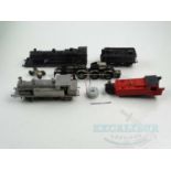 A group of OO gauge part built steam locomotive kits for spares or repair - G/VG unboxed (Q)