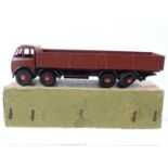 A DINKY Supertoys 501 Foden Diesel 8 Wheel Wagon, 1st type cab , brown with black chassis - F/G in