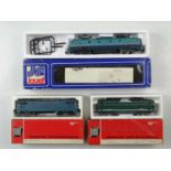 A group of JOUEF HO gauge French outline electric locomotives in various SNCF liveries - G/VG in G