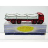 A DINKY Supertoys 905 Foden Truck with Chains, 2nd type cab, red cab & chassis with grey flatbed - G