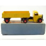 A DINKY Supertoys 521 Bedford Articulated Lorry, yellow with black chassis, F/G in F/G box