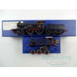 A pair of kit built OO gauge brass/whitemetal steam locomotives comprising a GER Class S46 'Claud