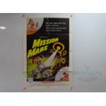 MISSION MARS (1968) - A US one sheet movie poster - some condition issues, please refer to