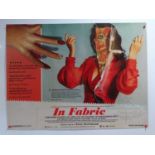 IN FABRIC (2018) - A UK Quad film poster for Peter Strickland's haunting ghost story featuring