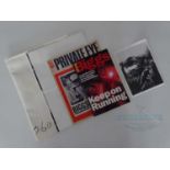 A group of crime related memorabilia comprising a folded US half sheet movie poster for THE GREAT