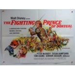 A group of 9 UK Quad and one sheet film posters to include titles such as THE FIGHTING PRINCE OF