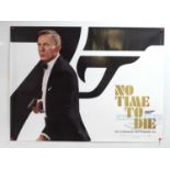 JAMES BOND: NO TIME TO DIE (2021) - A UK Quad film poster featuring Daniel Craig and the correct '