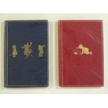 A pair of hardback A.A.Milne poetry books bound in blue/gold 'WHEN WE WERE VERY YOUNG' (1924) 4th