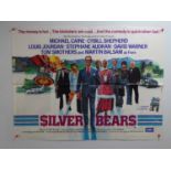 A group of 4 UK Quad movie posters comprising SILVER BEARS (1977); DOWN AND OUT IN BEVERLY HILLS (