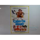 CARRY ON HENRY (1971) - A UK one sheet movie poster - together with synopses for CARRY ON GIRLS (