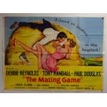 A pair of UK Quad movie posters for the titles THE MATING GAME (1959) and CASH MCALL (1960) - folded