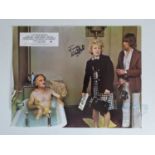 CARRY ON GIRLS (1973) - An original British lobby card signed by JUNE WHITFIELD - flat/unfolded (1
