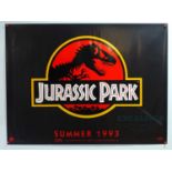 JURASSIC PARK (1993) - A UK Quad teaser movie poster - 'Summer 1993' - rolled (1 in lot)