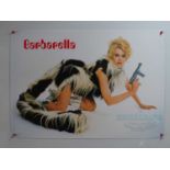 BARBARELLA (1968) - A 1998 commercial poster featuring classic image of Jane Fonda in the title role