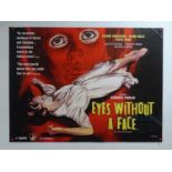 EYES WITHOUT A FACE (1980s) - UK Quad film poster - BFI edition - rolled