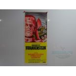 HORROR OF FRANKENSTEIN (1970) - An Australian Daybill for the Hammer Horror movie - folded (1 in