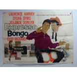 EXPRESSO BONGO (1959) - A UK Quad movie poster for the CLIFF RICHARD movie - artwork by Hoyte -