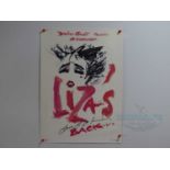 LIZA MINNELLI - A group of memorabilia comprising a signed concert poster, a concert programme and a