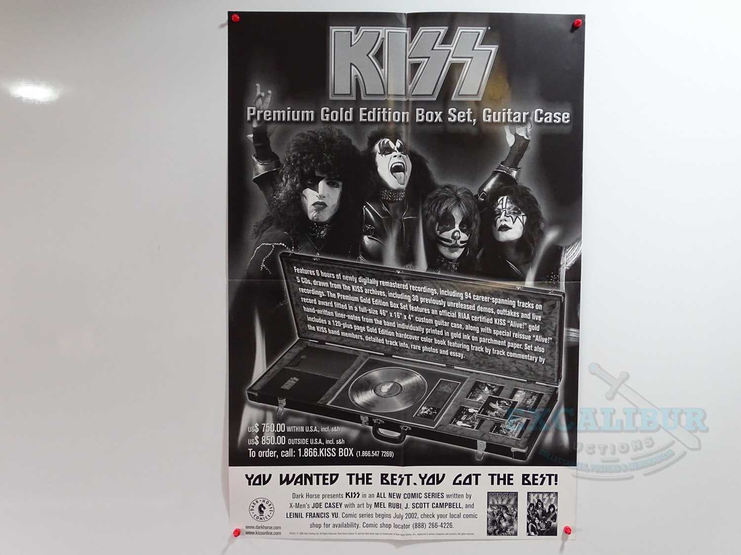 KISS / DARK HORSE COMICS: Original 2002 KISS Dark Horse Comics promotional poster - Art by J Scott - Image 2 of 2