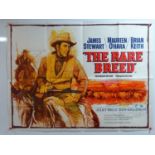 A group of 5 UK Quad western movie posters comprising THE RARE BREED (1966); THERE WAS A CROOKED MAN