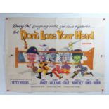 CARRY ON DON'T LOSE YOUR HEAD (1967) - A UK Quad movie poster - minor tearing - folded (1 in lot)