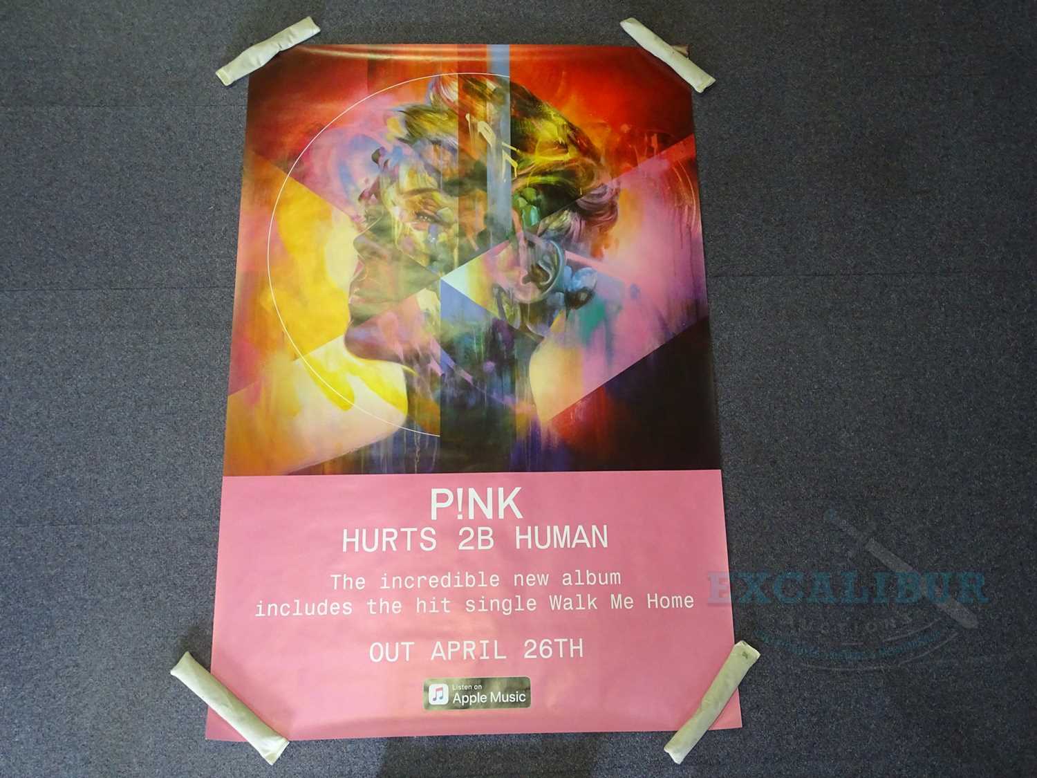 PINK - A pair of Hurts 2B Human Album posters - rolled (2 in lot) - Image 2 of 2