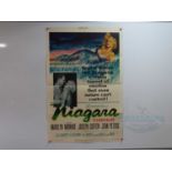NIAGARA (1953) - A US one sheet poster - Marilyn Monroe movie - a few minor condition issues which