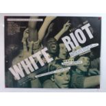 WHITE RIOT (2019) - A UK Quad film poster for the movie featuring The Clash, Steel Pulse, Tom