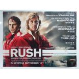 A pair of racing movie posters comprising the titles RUSH (2013) and SENNA (2010) - rolled (2 in